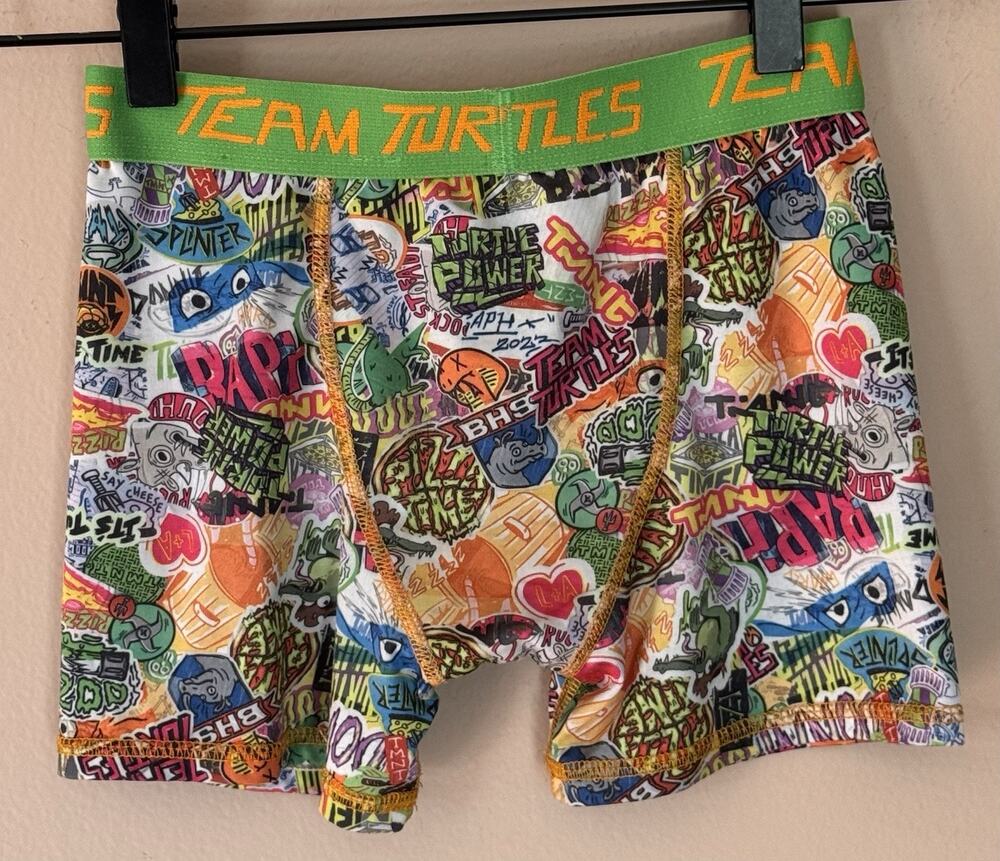 3 Pair Nickelodeon Teenage Mutant Ninja Turtles Boxer Briefs Youth Medium (8)